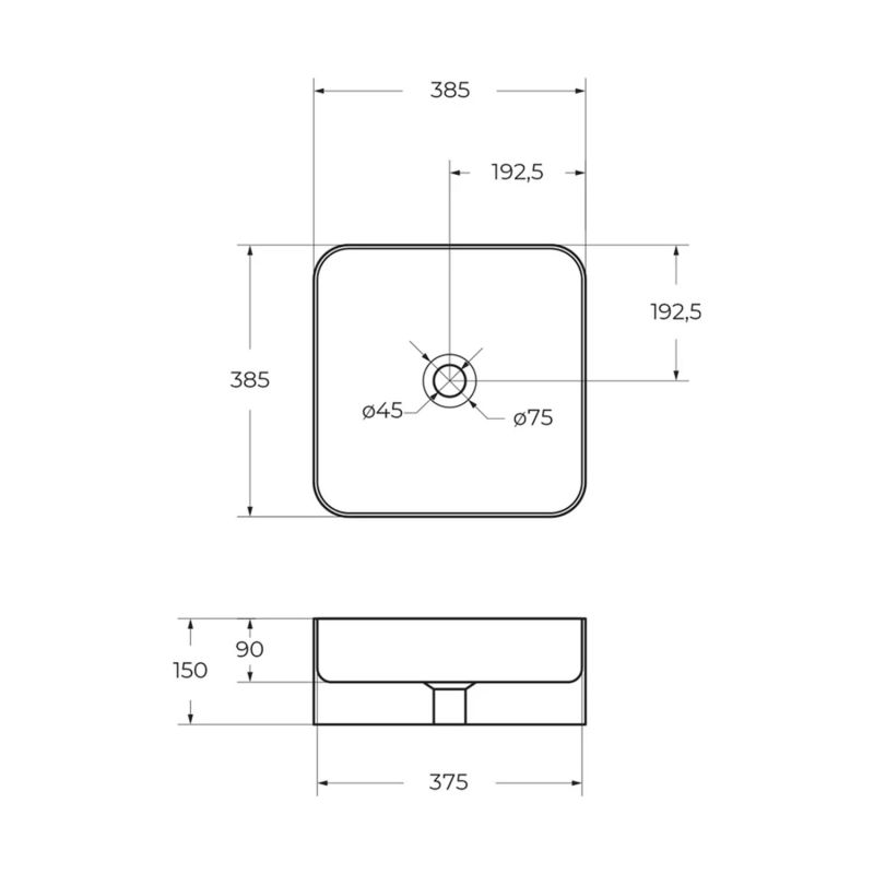 13 Накладная раковина BelBagno BB1407 385мм.jpg